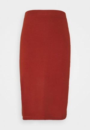 Sukna Anna Field Pencil Skirt Damske Hnede | 814-RUHVZD