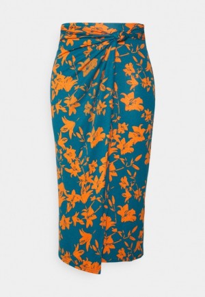 Sukna Anna Field Pencil Skirt Damske Modre | 268-UGRPET