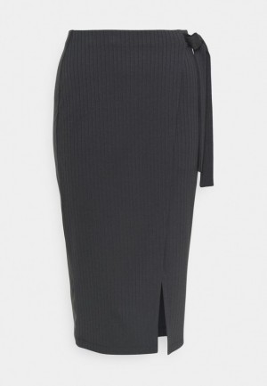 Sukna Anna Field Pencil Skirt Damske Tmavo Siva | 073-FQVNJL