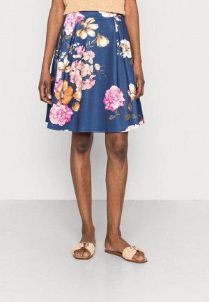 Sukna Anna Field Plisované Skirt Damske Tmavo Modre | 590-SYEMOX
