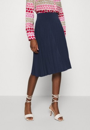 Sukna Anna Field Plisse A Line Mini Skirt A Line Skirt Damske Tmavo Modre | 085-LSAZMF