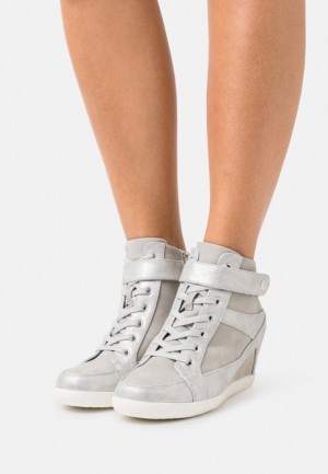 Tenisky Anna Field Bootie High Top Trainers Damske Strieborne | 312-CXAHUM