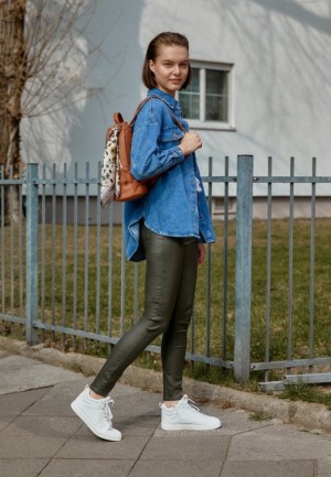Tenisky Anna Field High Top Trainers Damske Biele | 574-ZALJUI