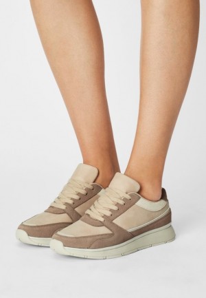 Tenisky Anna Field Kozene Trainers Damske Ruzove | 673-DGXJIR