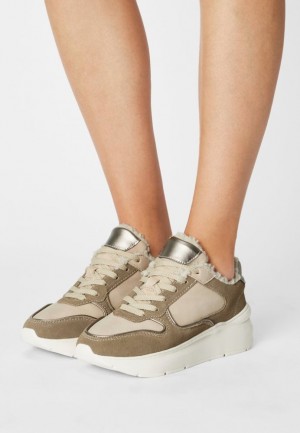 Tenisky Anna Field Pohodlie Kozene Trainers Damske Ruzove | 072-CBDEKN