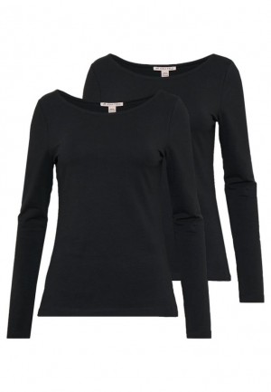 Tricko Anna Field 2 Pack Long Sleeved Top Damske Čierne | 310-NFQOHZ