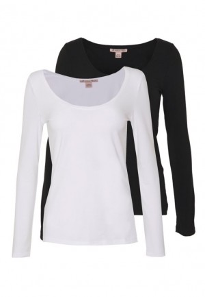 Tricko Anna Field 2 Pack Long Sleeved Top Damske Čierne | 074-IAWBEN