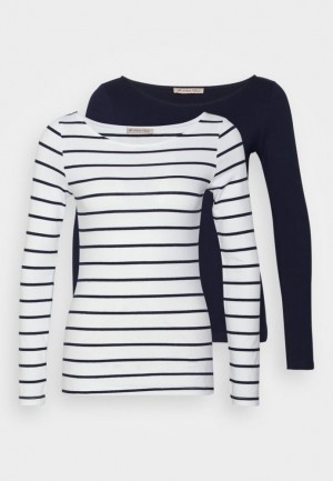 Tricko Anna Field 2 Pack Long Sleeved Top Damske Biele | 017-DTKJOY