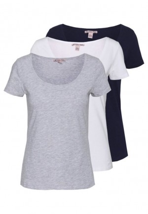Tricko Anna Field 3 Pack Basic T Shirt Damske Biele | 291-CAIBQR