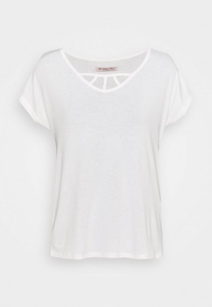 Tricko Anna Field Basic T Shirt Damske Biele | 031-QDBAYP