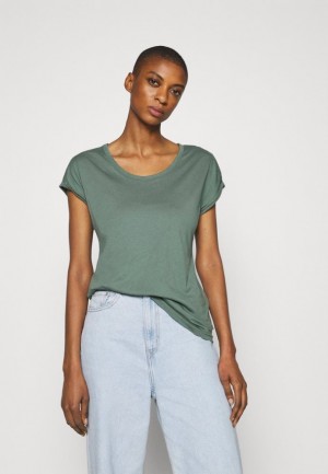 Tricko Anna Field Basic T Shirt Damske Hnedožltý | 369-MQRDNW