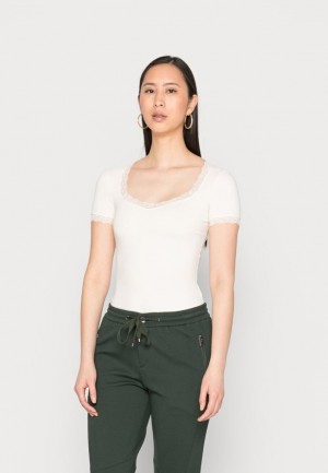 Tricko Anna Field Basic T Shirt Damske Hnede | 079-PCKWXT
