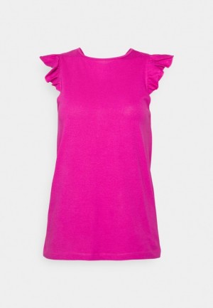 Tricko Anna Field Basic T Shirt Damske Ruzove | 715-CSQKFM