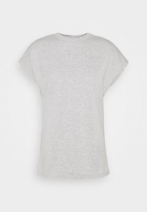 Tricko Anna Field Basic T Shirt Damske Svetlo Siva | 513-EALZMT