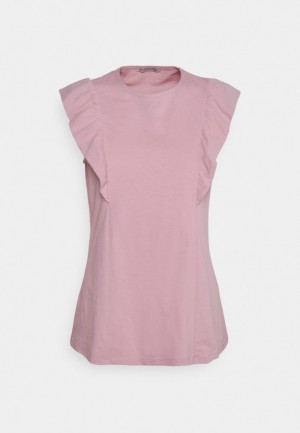 Tricko Anna Field Basic T Shirt Damske Svetlo Ruzove | 408-CIBVAF