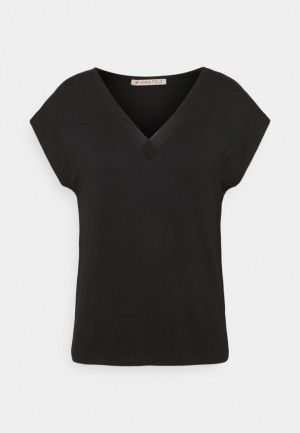 Tricko Anna Field Basic T Shirt Damske Čierne | 314-TGLDSF