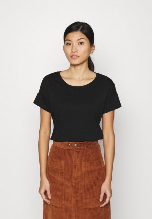 Tricko Anna Field Basic T Shirt Damske Čierne | 126-WSQVXC
