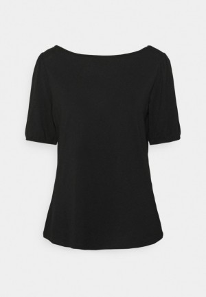 Tricko Anna Field Basic T Shirt Damske Čierne | 781-DCVMYN