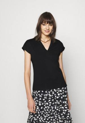 Tricko Anna Field Basic T Shirt Damske Čierne | 642-ZNHKOB
