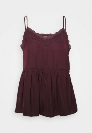 Tricko Anna Field Cami Top Damske Bordove | 358-YREZQW