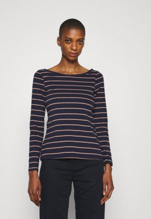 Tricko Anna Field Long Sleeved Top Damske Tmavo Modre | 529-EZHJQP