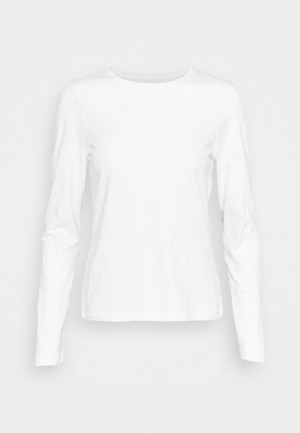Tricko Anna Field Long Sleeved Top Damske Biele | 527-XUDGWS
