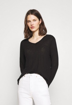 Tricko Anna Field Long Sleeved Top Damske Čierne | 480-IVPFJU