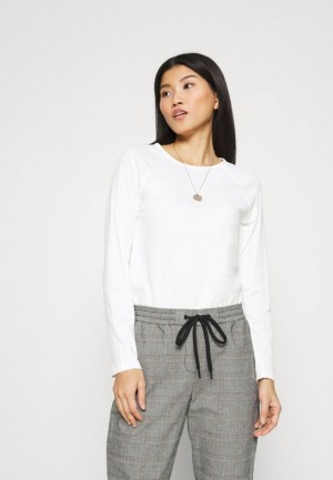 Tricko Anna Field Long Sleeved Top Damske Biele | 456-HXZJRY