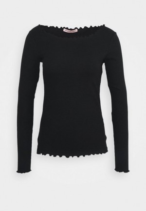 Tricko Anna Field Long Sleeved Top Damske Čierne | 234-PRECFS