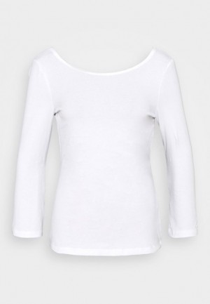 Tricko Anna Field Long Sleeved Top Damske Biele | 148-DVBNKG