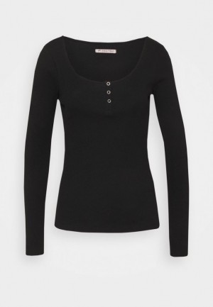 Tricko Anna Field Long Sleeved Top Damske Čierne | 017-GMWKBO