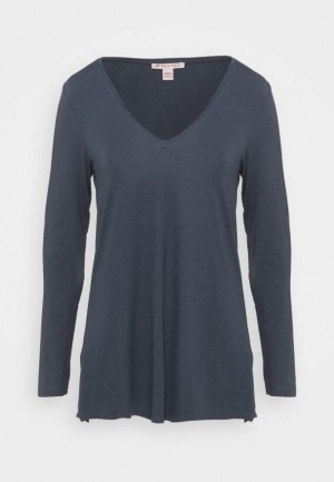 Tricko Anna Field Long Sleeved Top Damske Tmavo Siva | 793-WUPTJK
