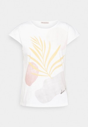 Tricko Anna Field Print T Shirt Damske Biele | 518-SHEWIA