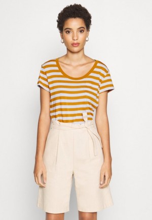 Tricko Anna Field Print T Shirt Damske Biele | 451-ZWNIUG