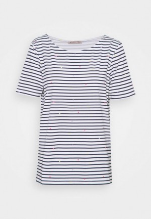 Tricko Anna Field Print T Shirt Damske Biele | 930-YEPAFO