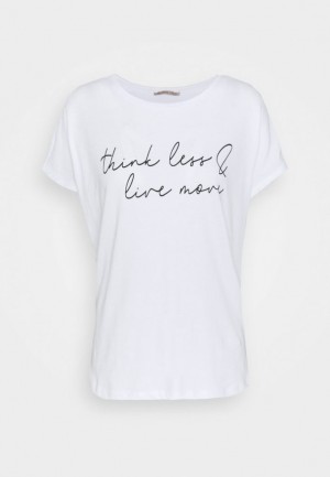 Tricko Anna Field Print T Shirt Damske Biele | 287-FARPKI
