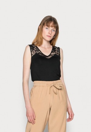 Tricko Anna Field Tank Top Damske Čierne | 679-BVDXMA