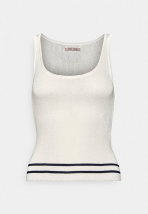 Tricko Anna Field Top Damske Biele | 579-CFOHKD