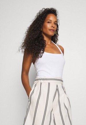 Tricko Anna Field Top Damske Biele | 865-RKNZYE