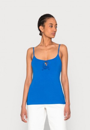 Tricko Anna Field Top Damske Modre | 057-ORGJSB